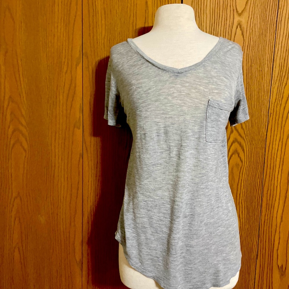 Basic Grey V-Neck